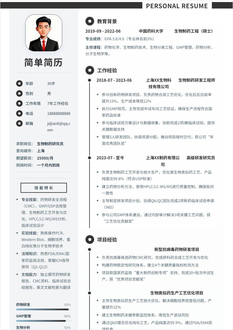 生物制药 | 社招