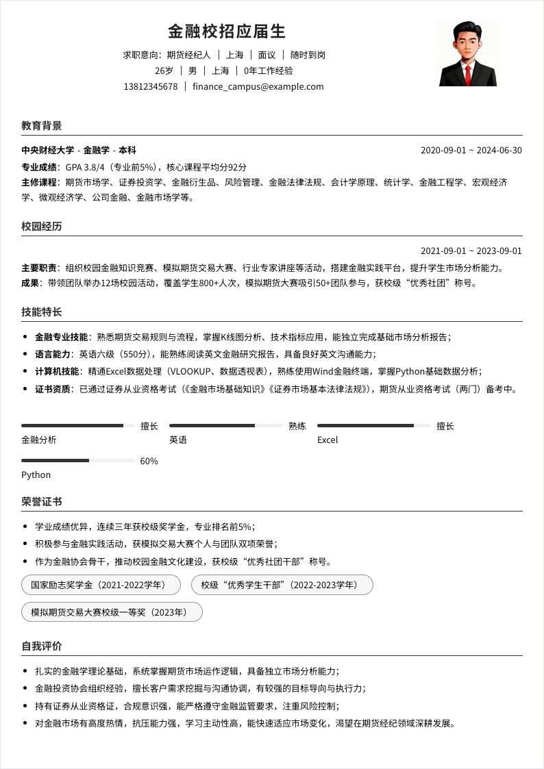 期货经纪人 | 校招