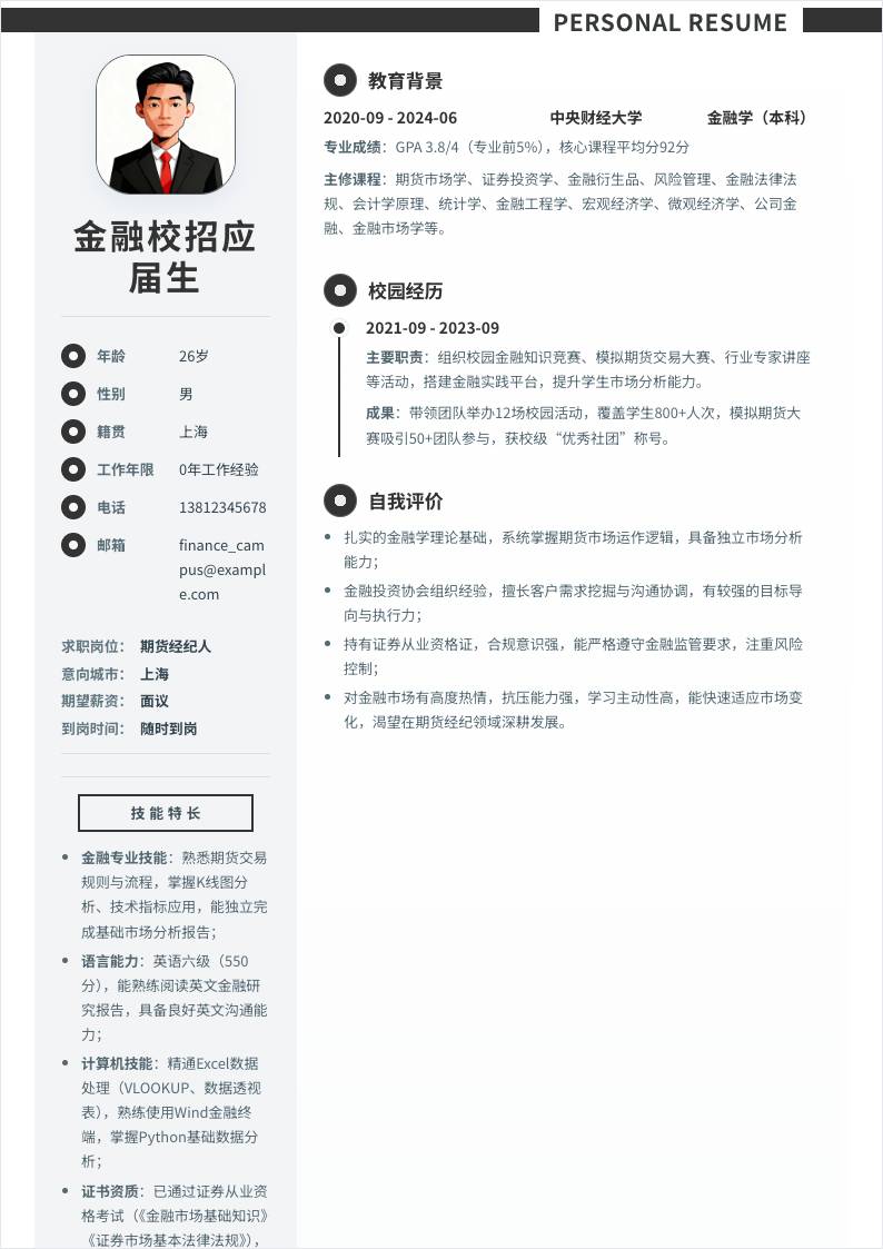 期货经纪人 | 校招