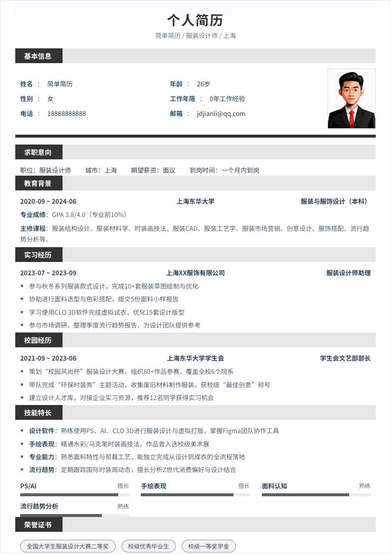 服装设计师 | 校招