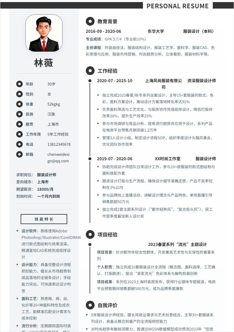 服装设计师 | 社招
