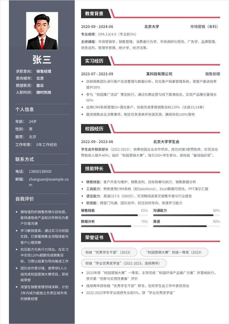 销售经理 | 校招