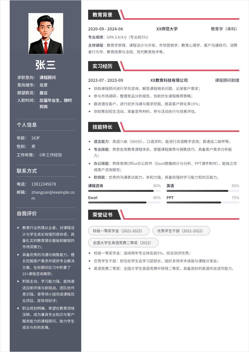 课程顾问 | 校招