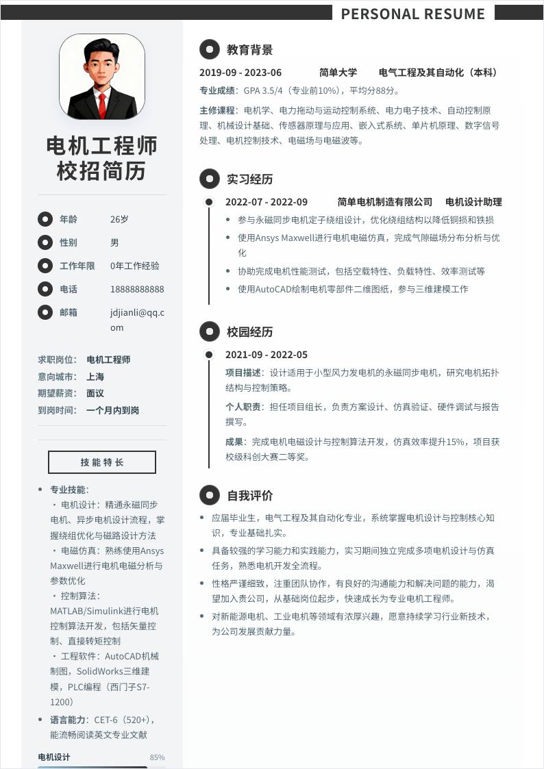 电机工程师 | 校招